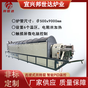 連續式回轉窯 化工原料連續焙燒窯 炭化回轉爐